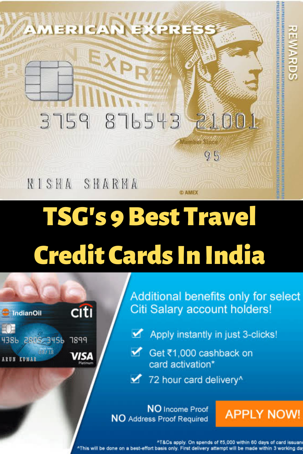 credit card for travel india