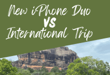 New iphone duo vs International trip